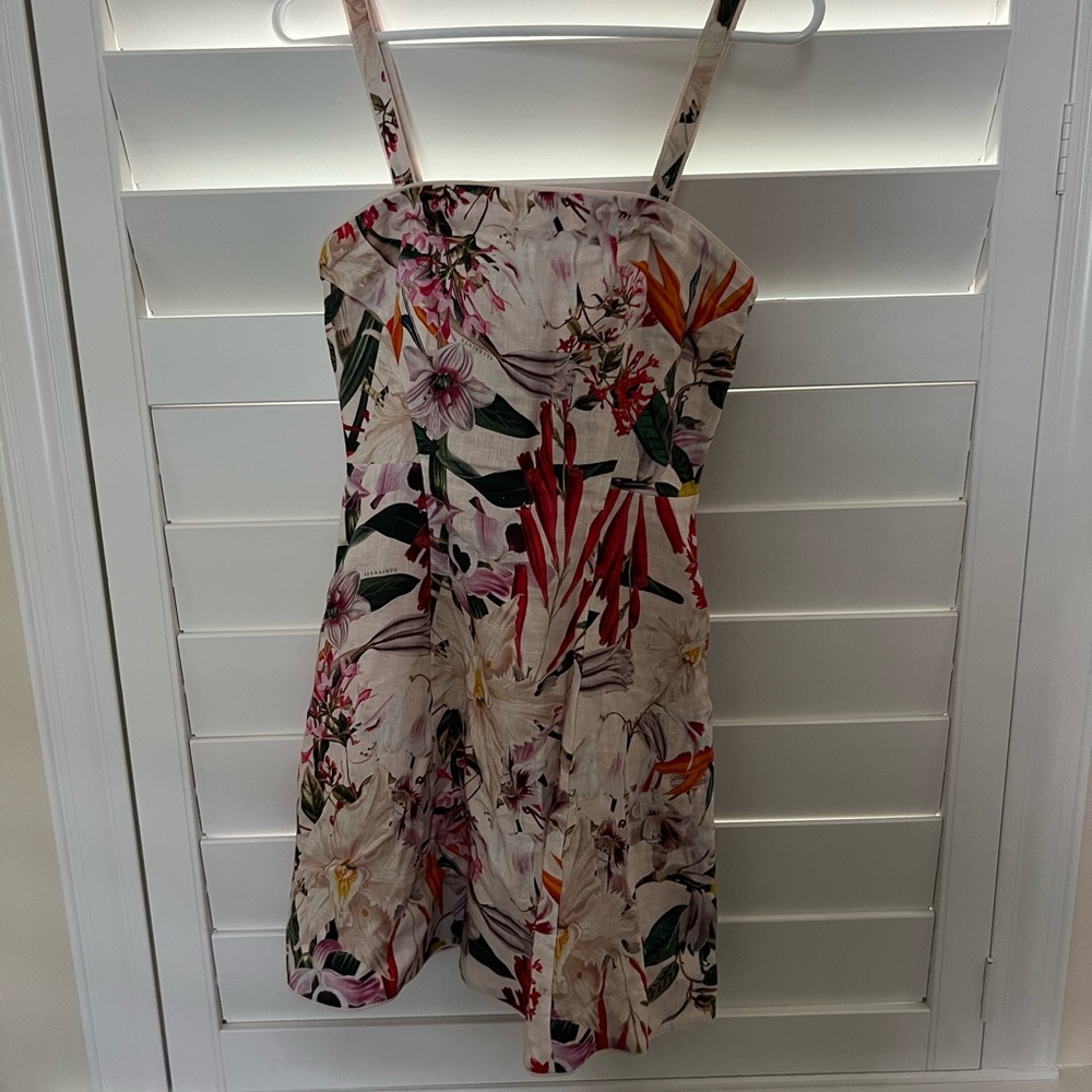 All Saints Floral Mini Dress - Multicolor